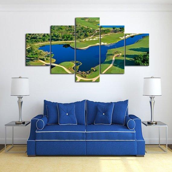 Canal Greens – Nature Canvas Wall Art