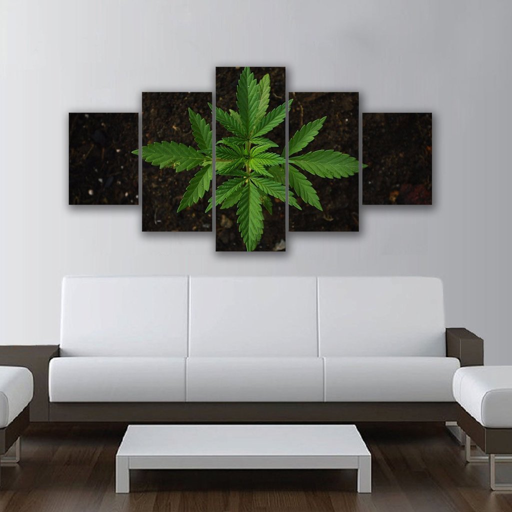 Cannabis Majestic Plant – Nature Canvas Wall Art