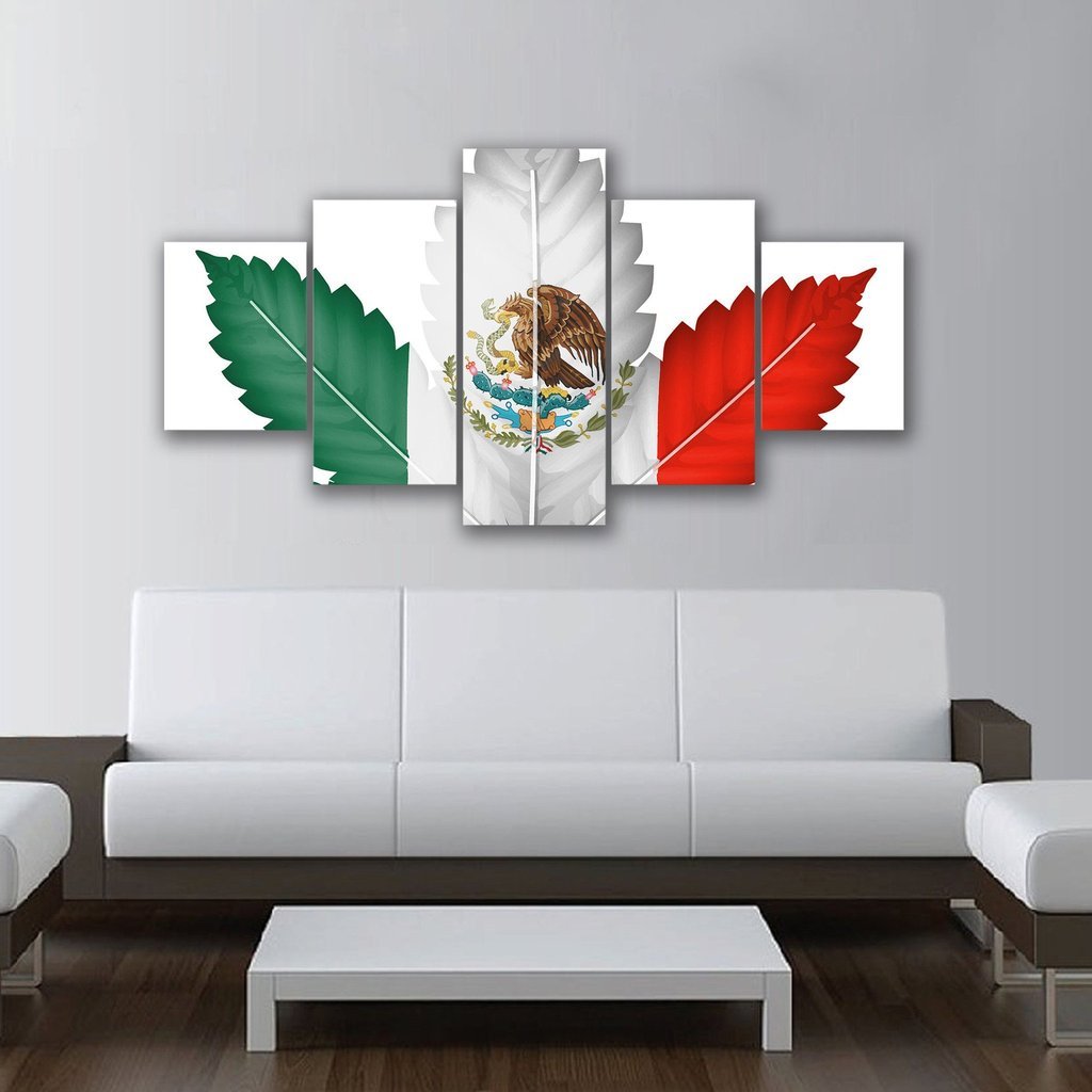 Cannabis Mexico – Abstract Canvas Wall Art