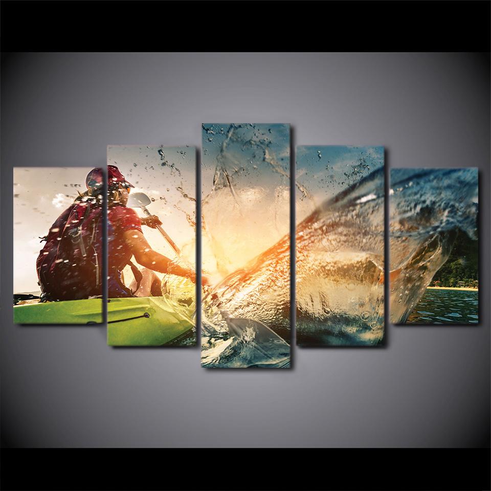 Canoeing Sports Spray – Sport Canvas Wall Art
