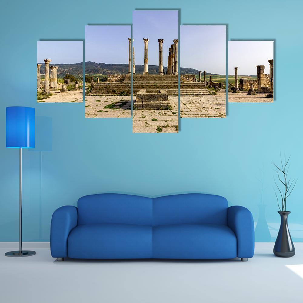 Capitoline Temple In Morocco – Natue Canvas Wall Art