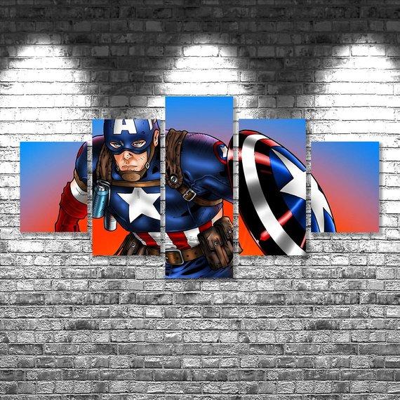 Captain America – Movie Canvas Wall Art