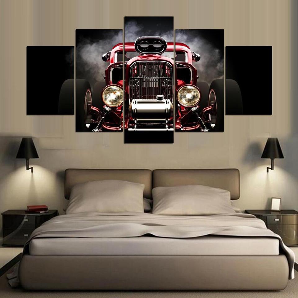 Car Red And Black – Automative Canvas Wall Art