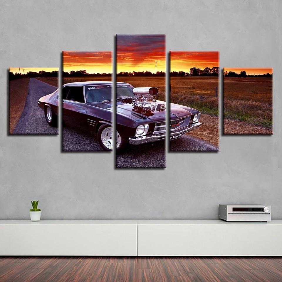 Car Sunset 1 – Automative Canvas Wall Art