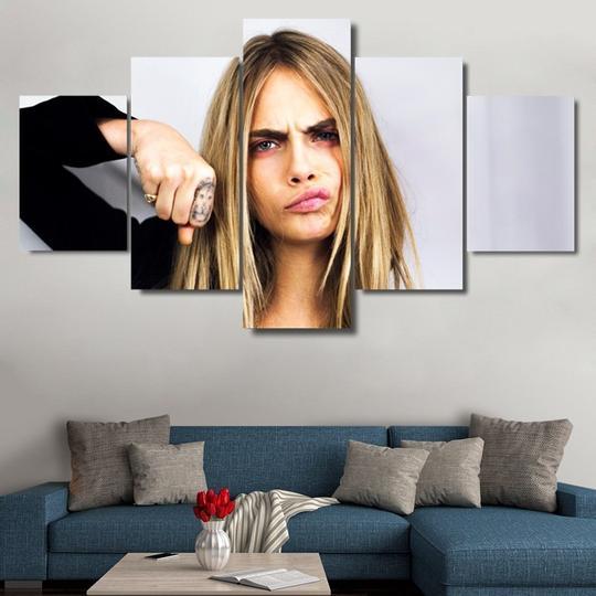 Cara Delevingne – Famous Person Canvas Wall Art