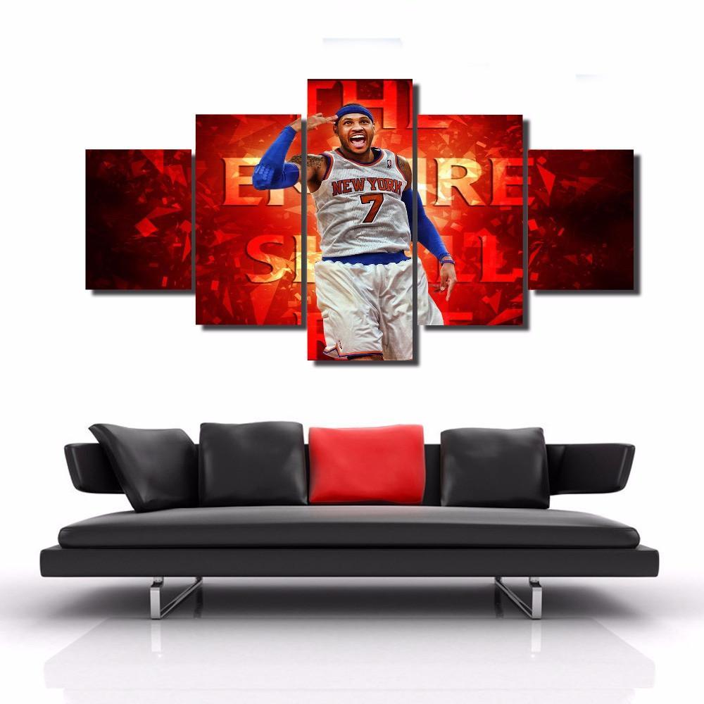 Carmelo Anthony Of New York – Famous Person Canvas Wall Art
