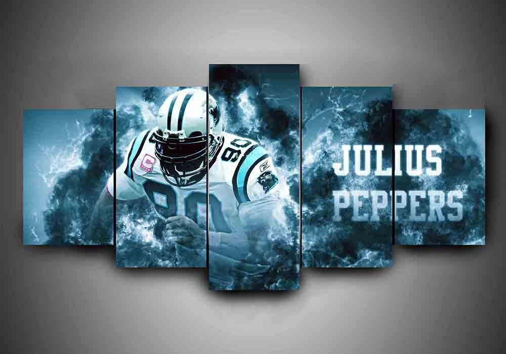 Carolina Panthers Julius Peppers Sport Canvas Wall Art