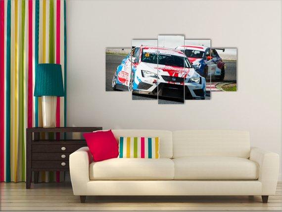 Cars, Seat Leon Eurocup, Seat Leon, Racing – Sport Canvas Wall Art
