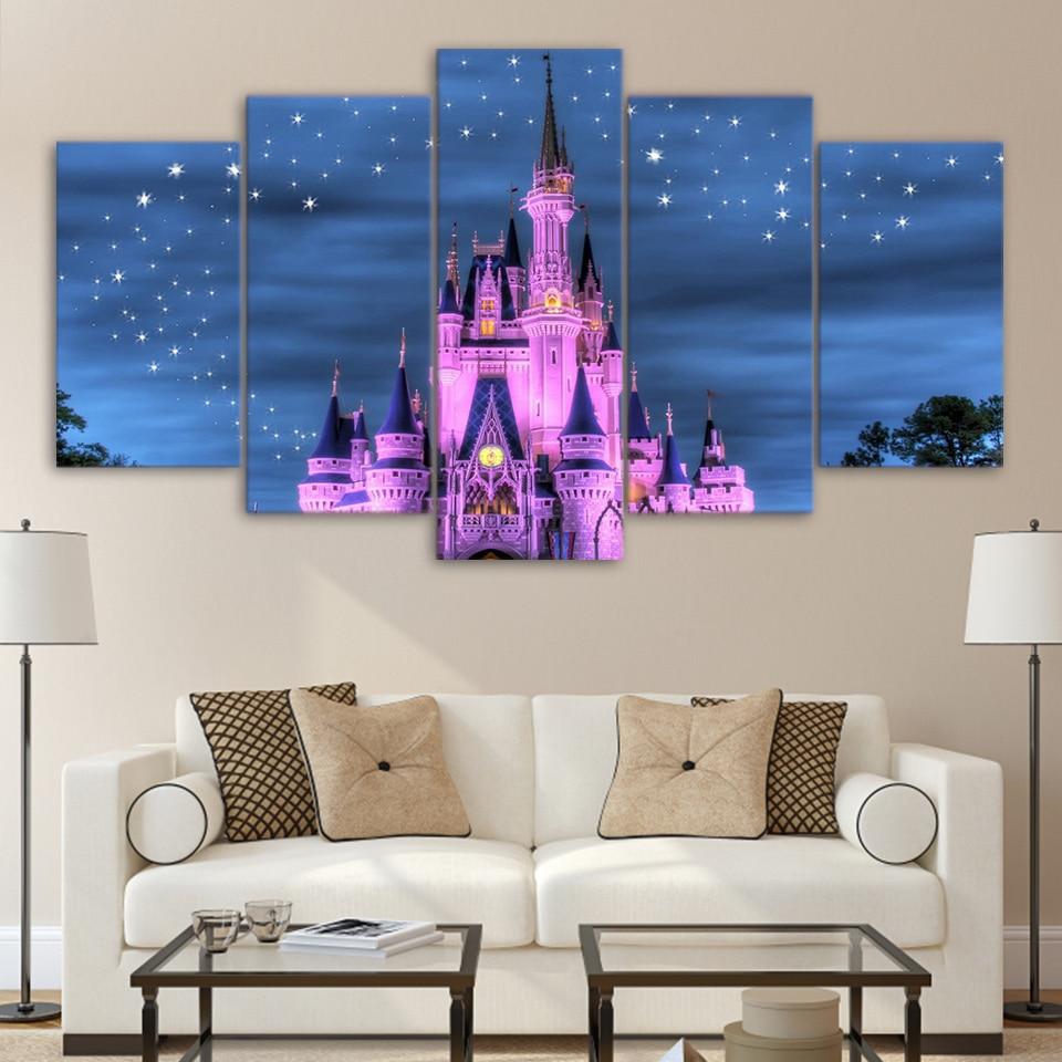 Castle And Starry Sky – Movie Canvas Wall Art