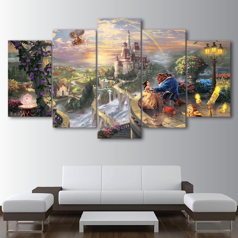 Castle Beauty And The Beast – Movie Canvas Wall Art