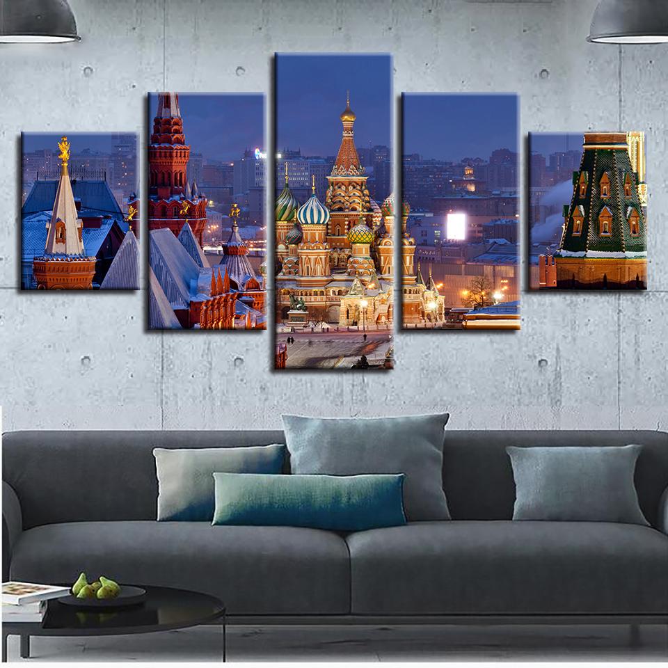 Castle Building Landscape – Nature Canvas Wall Art