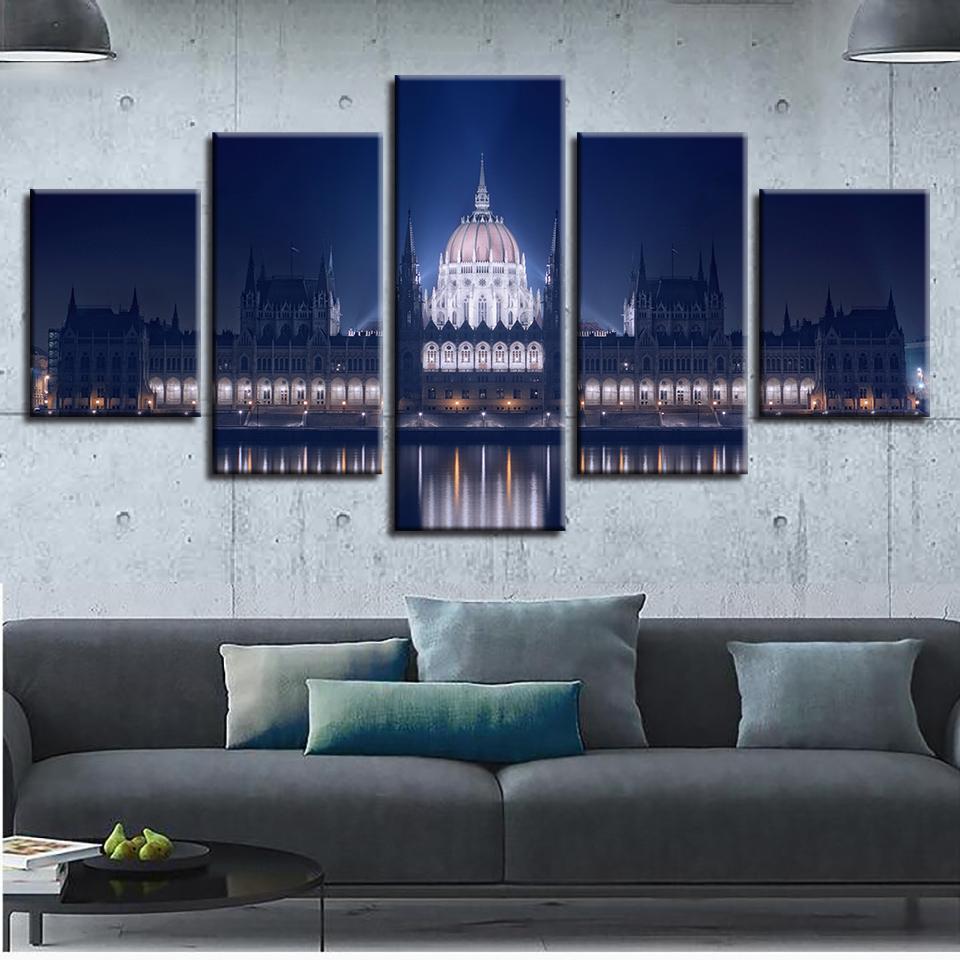 Castle Building – Nature Canvas Wall Art