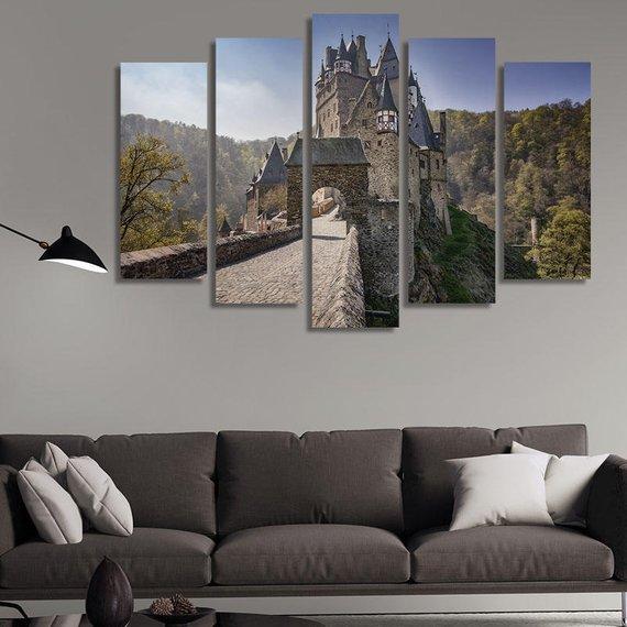 Castle Eltz Castles In Germany At Daytime – Nature Canvas Wall Art