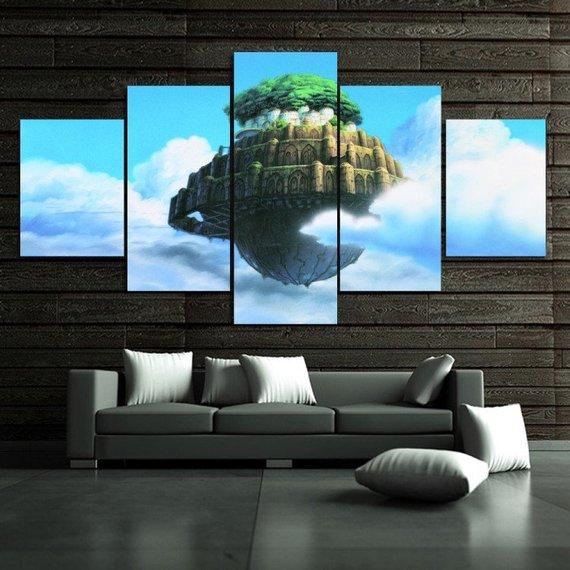 Castle In The Sky – Anime Canvas Wall Art
