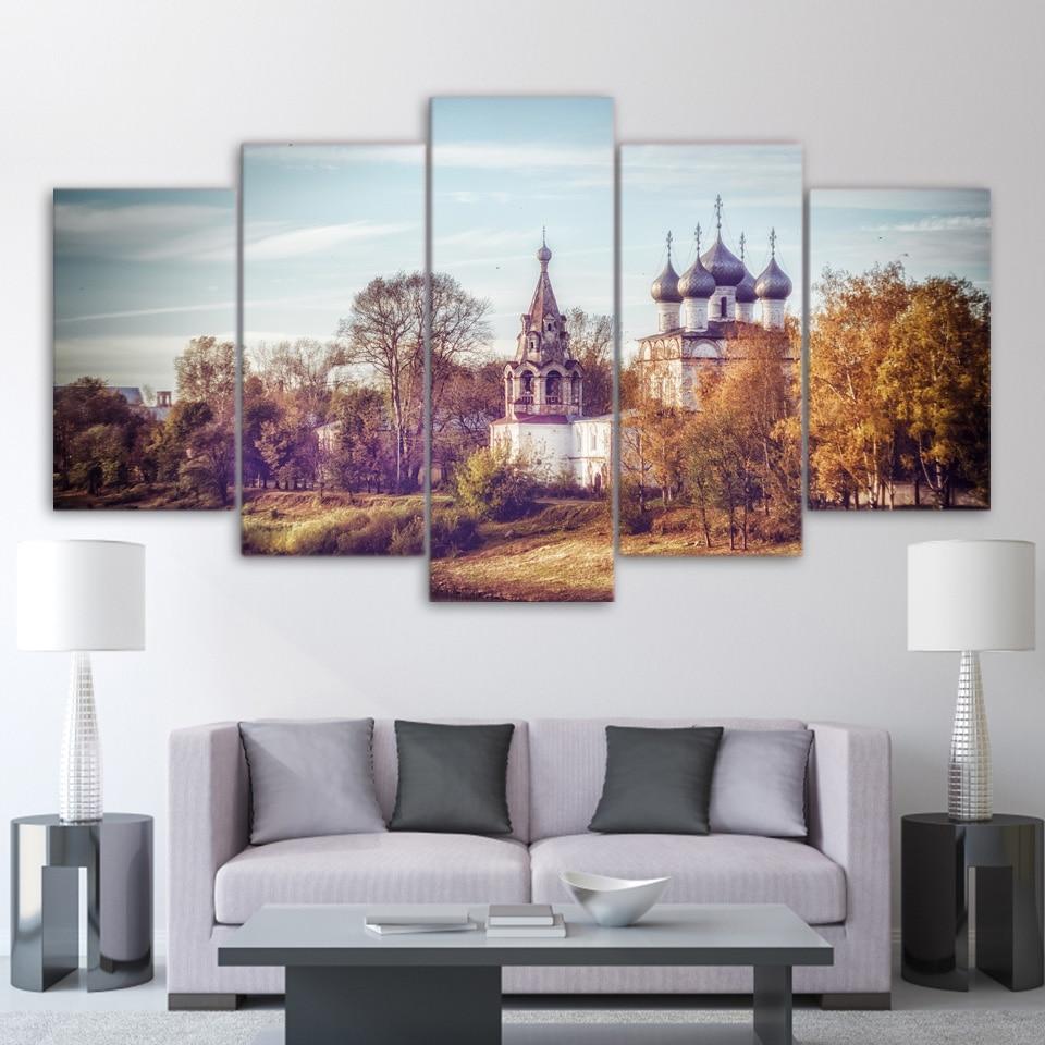Cathedral Of The Autumn – Nature Canvas Wall Art