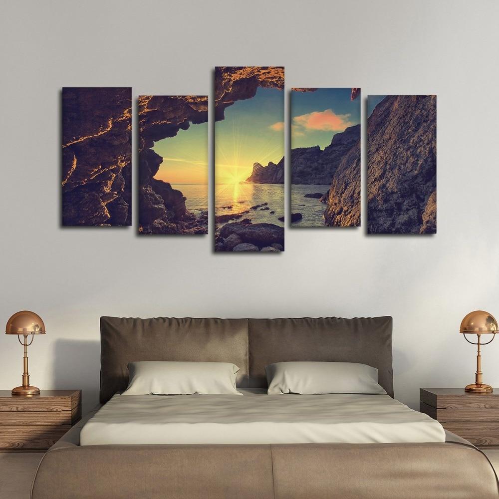 Cave Sunset – Space Canvas Wall Art