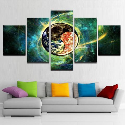 Celestial Yin Yan – Abstract Canvas Wall Art