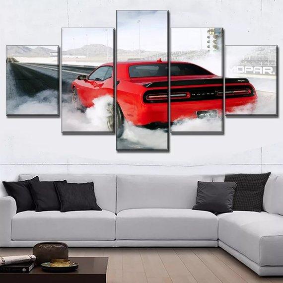 Challenger Dodge Muscle Car – Automative Canvas Wall Art