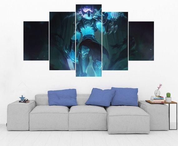 Championship Zed League Of Legends Gaming Canvas Wall Art