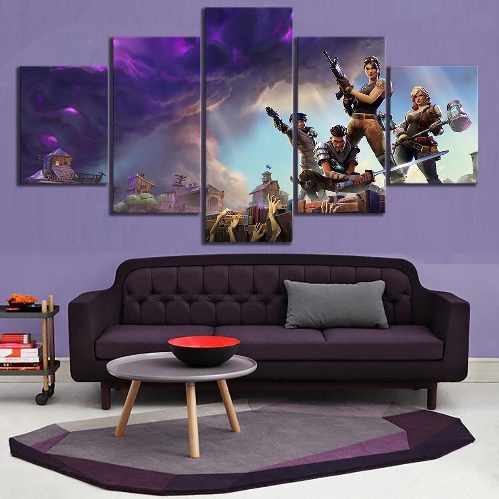 Characters Zombies Fortnite Gaming – Canvas Wall Art