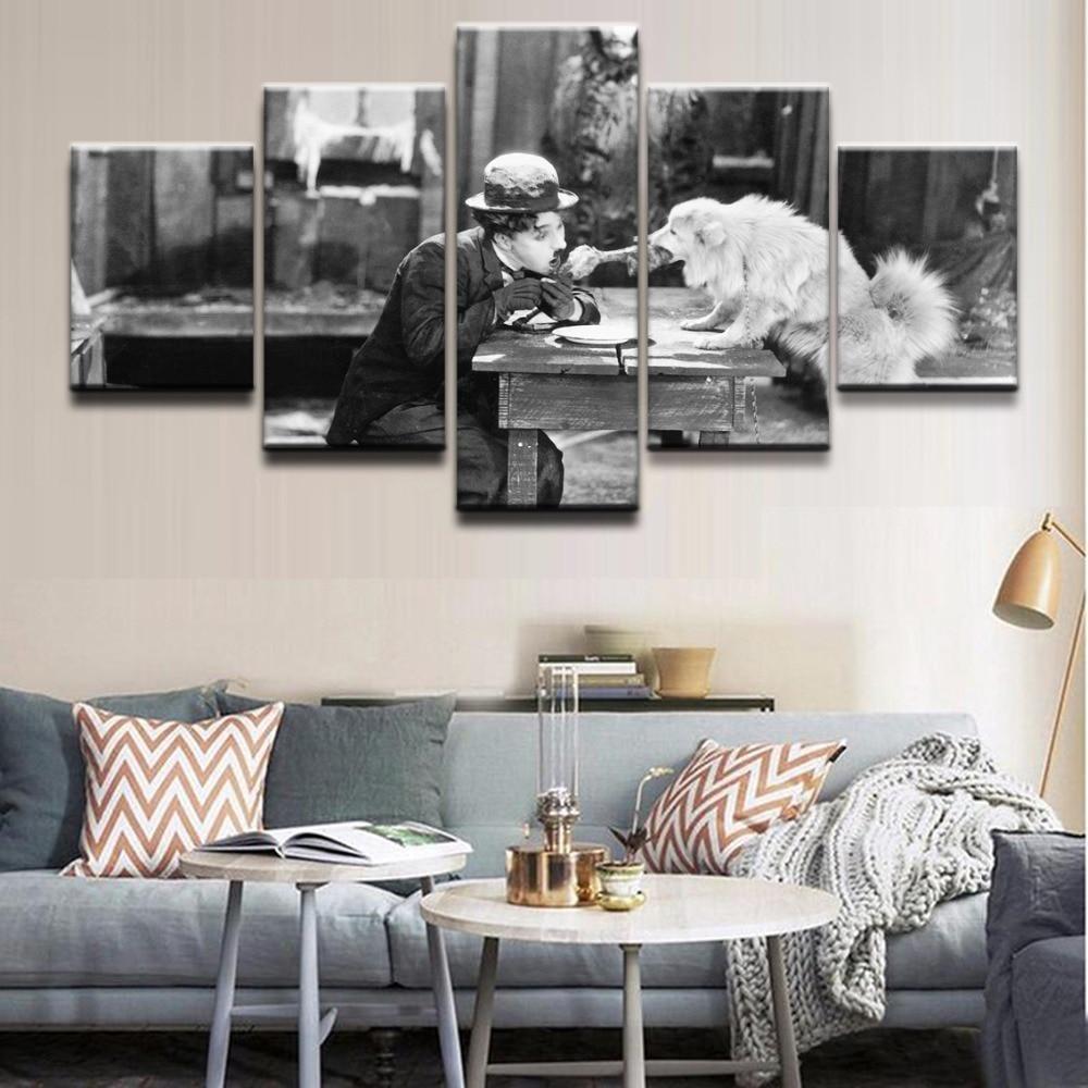 Charlie Chaplin A Dog’S Life Movie – Canvas Wall Art