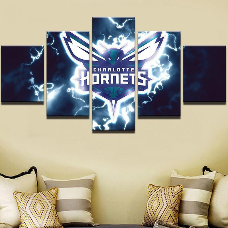 Charlotte Hornets Nba Basketball – Canvas Wall Art