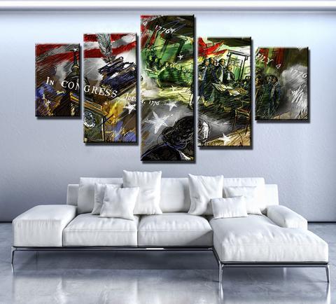 Checks And Balances – Abstract Canvas Wall Art