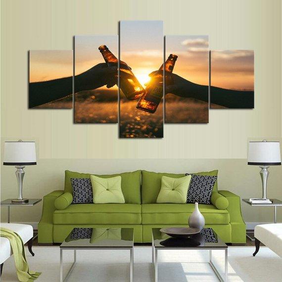 Cheers To A Good Day – Abstract Canvas Wall Art