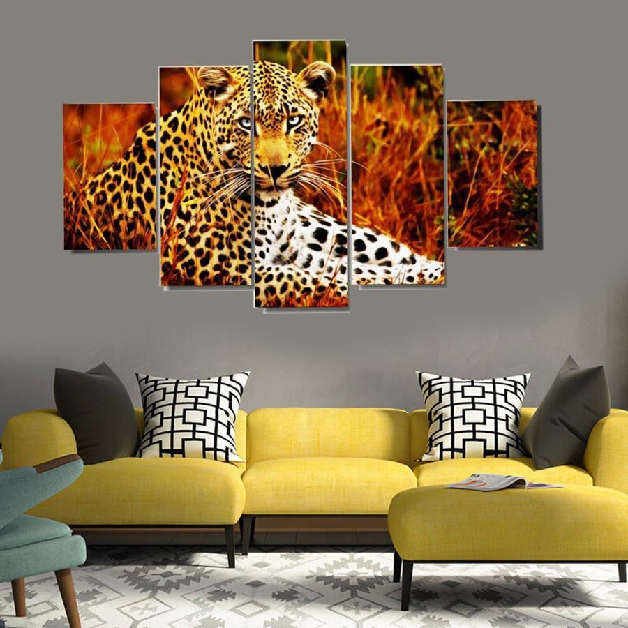 Cheetah In Red Woods – Animal Canvas Wall Art