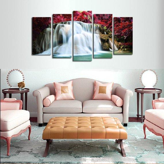 Cherry Falls – Nature Canvas Wall Art