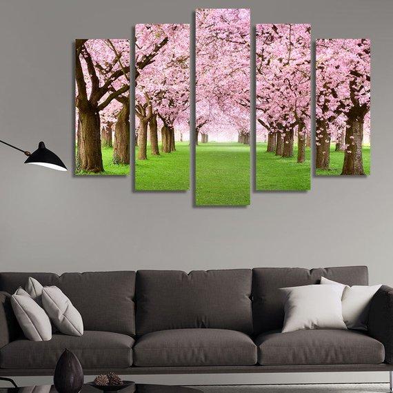 Cherry Trees – Nature Canvas Wall Art