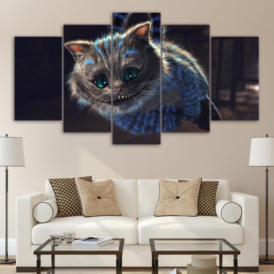 Cheshire Cat – Cartoon Canvas Wall Art