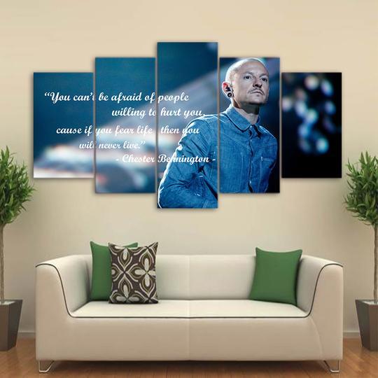 Chester Bennington Quote Linkin Park – Abstract Canvas Wall Art