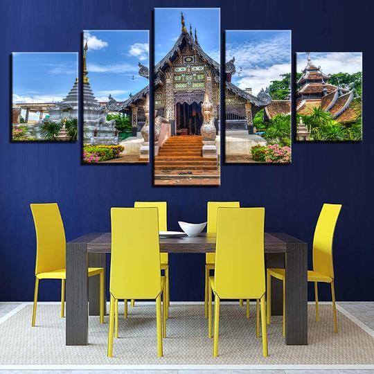 Chiang Mai Temple Thailand – Religion Canvas Wall Art