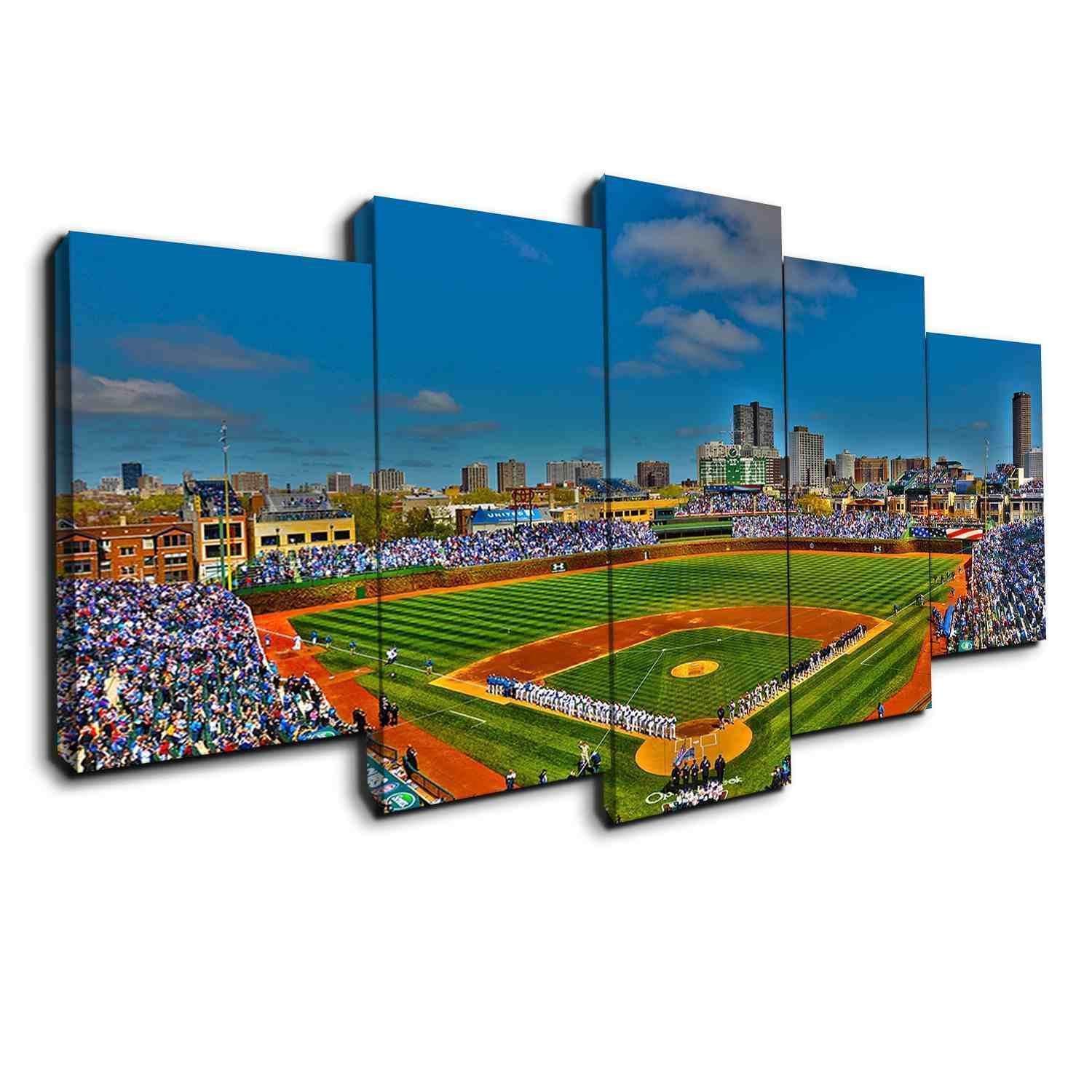 Chicago Baseball Stadium Baseball – Canvas Wall Art