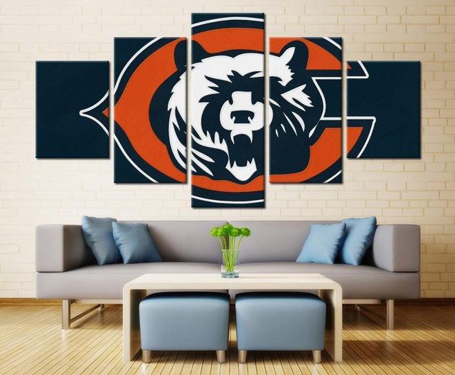 Chicago Bears Logo Sport Canvas Wall Art