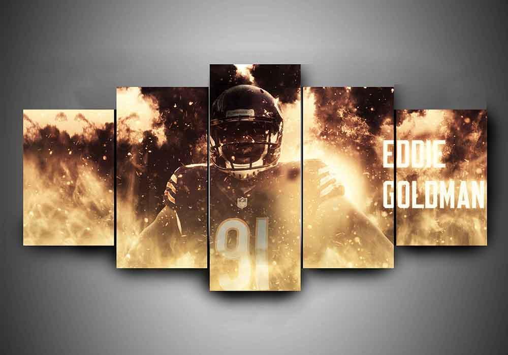 Chicago Bears – Eddie Goldman – Sport Canvas Wall Art