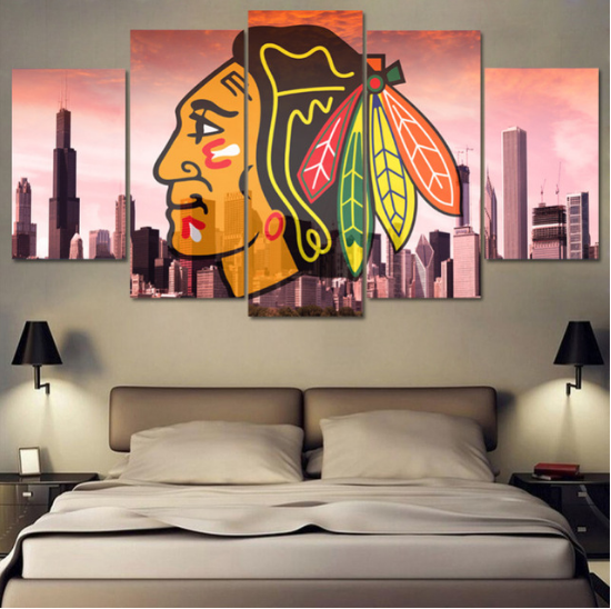 Chicago Blackhawks Ice Hockey – Sport Canvas Wall Art