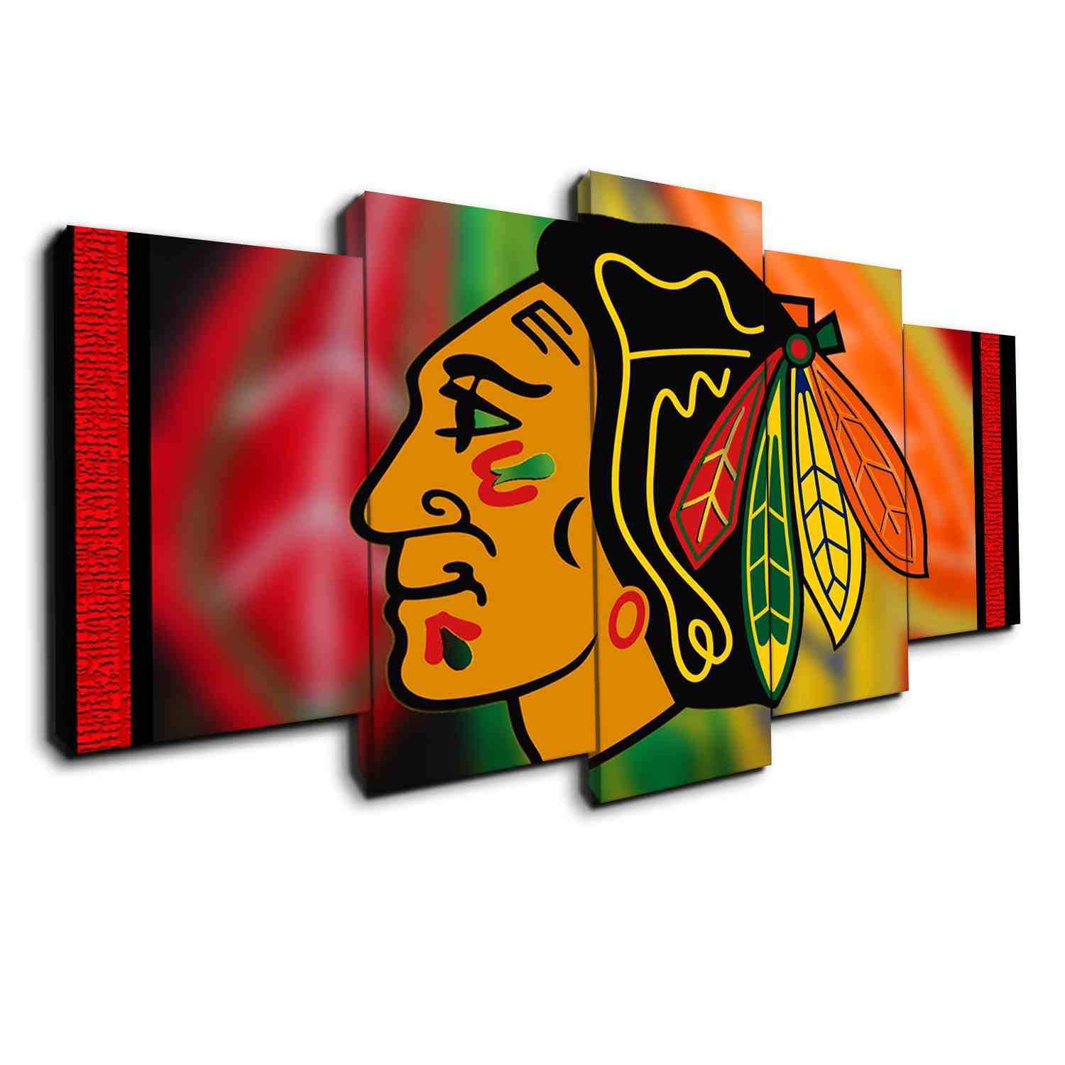 Chicago Blackhawks New Indian – Sport Canvas Wall Art