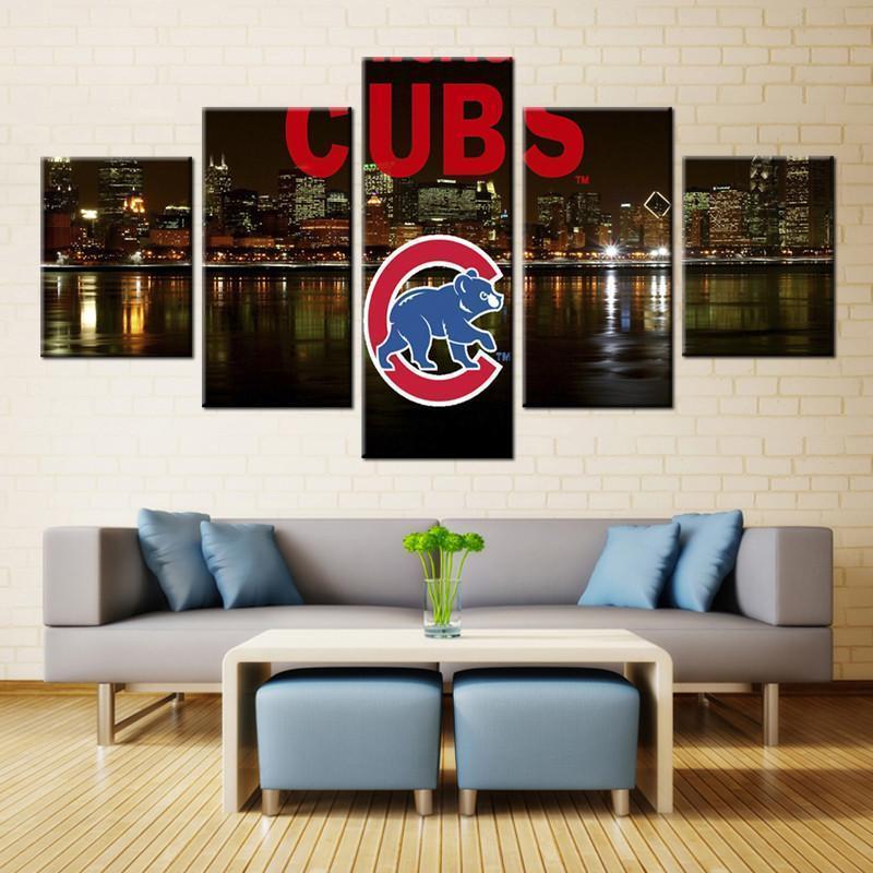 Chicago Cubs Poster 3 Baseball – Canvas Wall Art