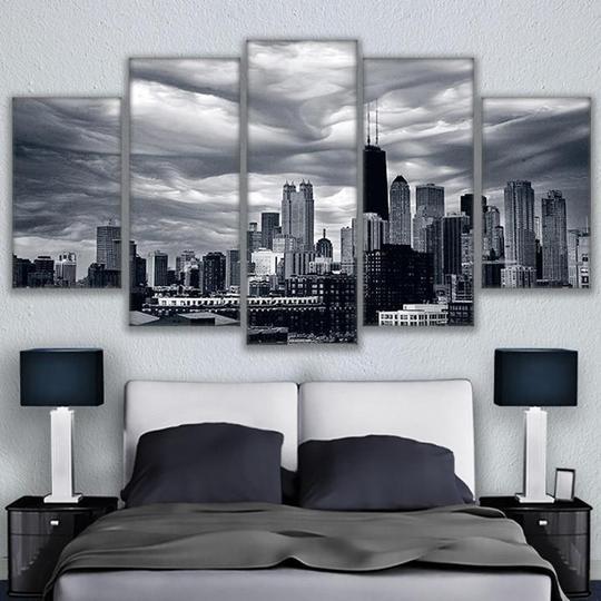 Chicago Skyline – Nature Canvas Wall Art