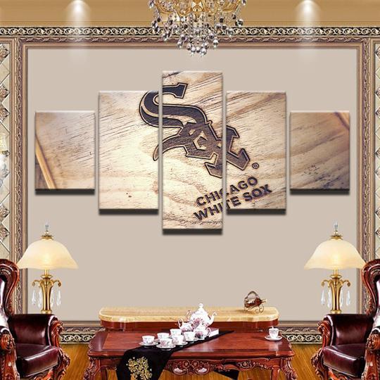Chicago White Sox Wood Burning – Sport Canvas Wall Art