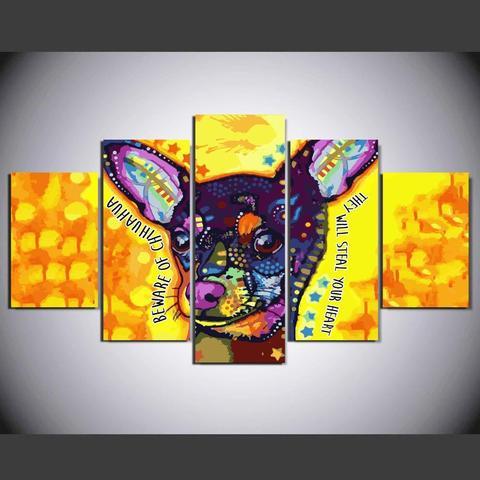 Chihuahua Thief – Animal Canvas Wall Art