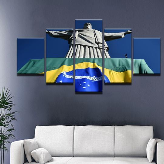 Christ The Redeemer Rio De Janeiro Brazil 02 – Religion Canvas Wall Art