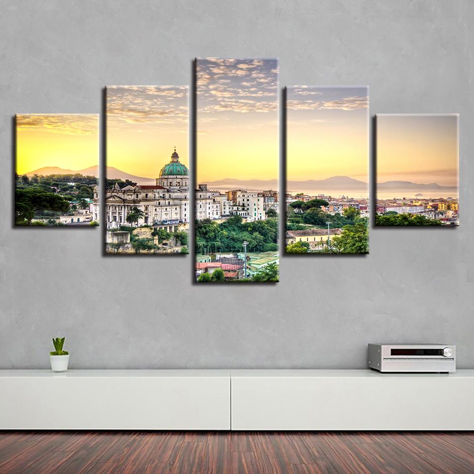 Christian Church Building – Nature Canvas Wall Art