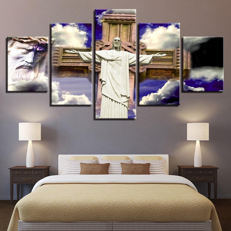 Christian Religion Cross Jesus – Religion Canvas Wall Art