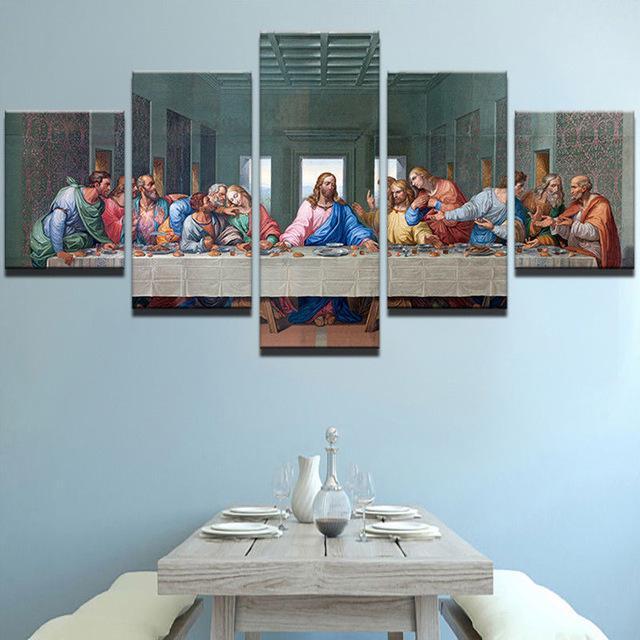 Christian The Last Supper Jesus – Religion Canvas Wall Art