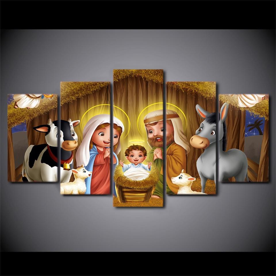 Christmas Jesus – Religion Canvas Wall Art