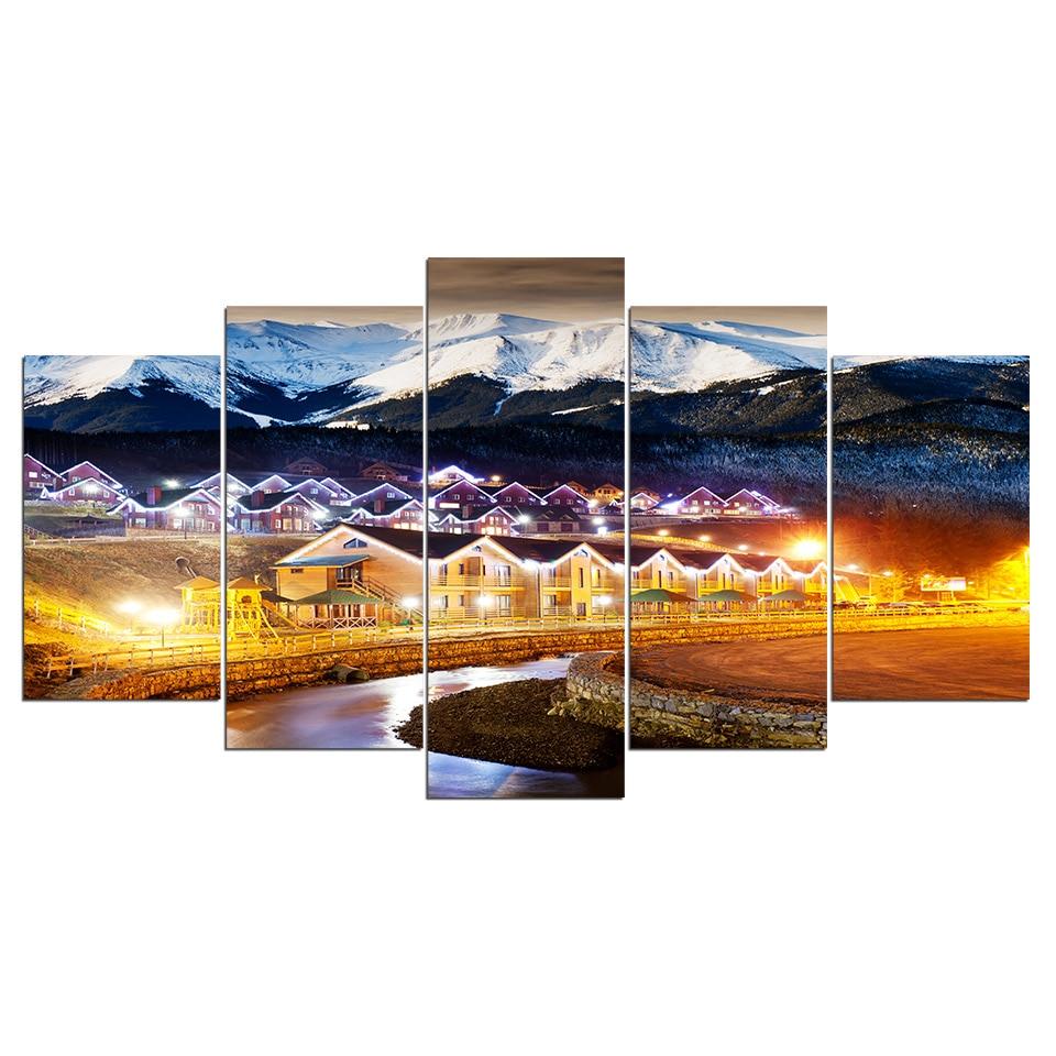 Christmas Night Light – Nature Canvas Wall Art