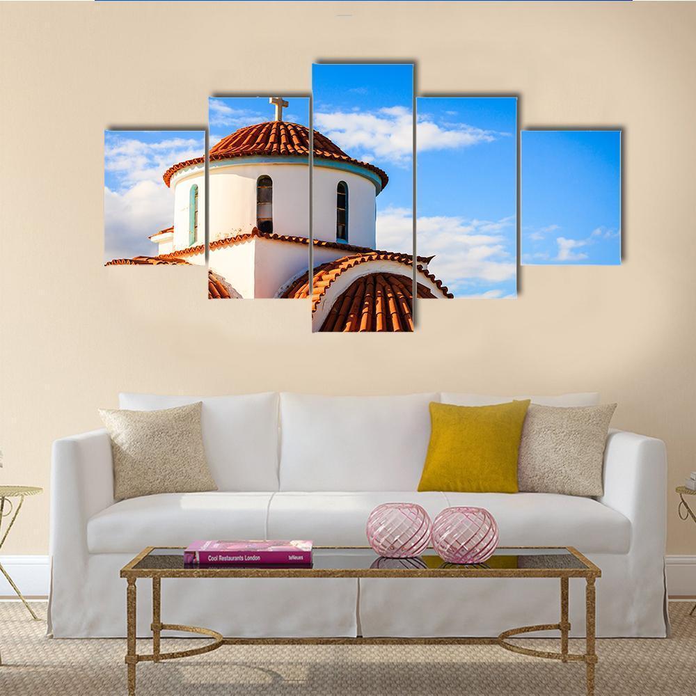 Church Of Agios Petros In Greece – Religion Canvas Wall Art